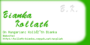 bianka kollath business card